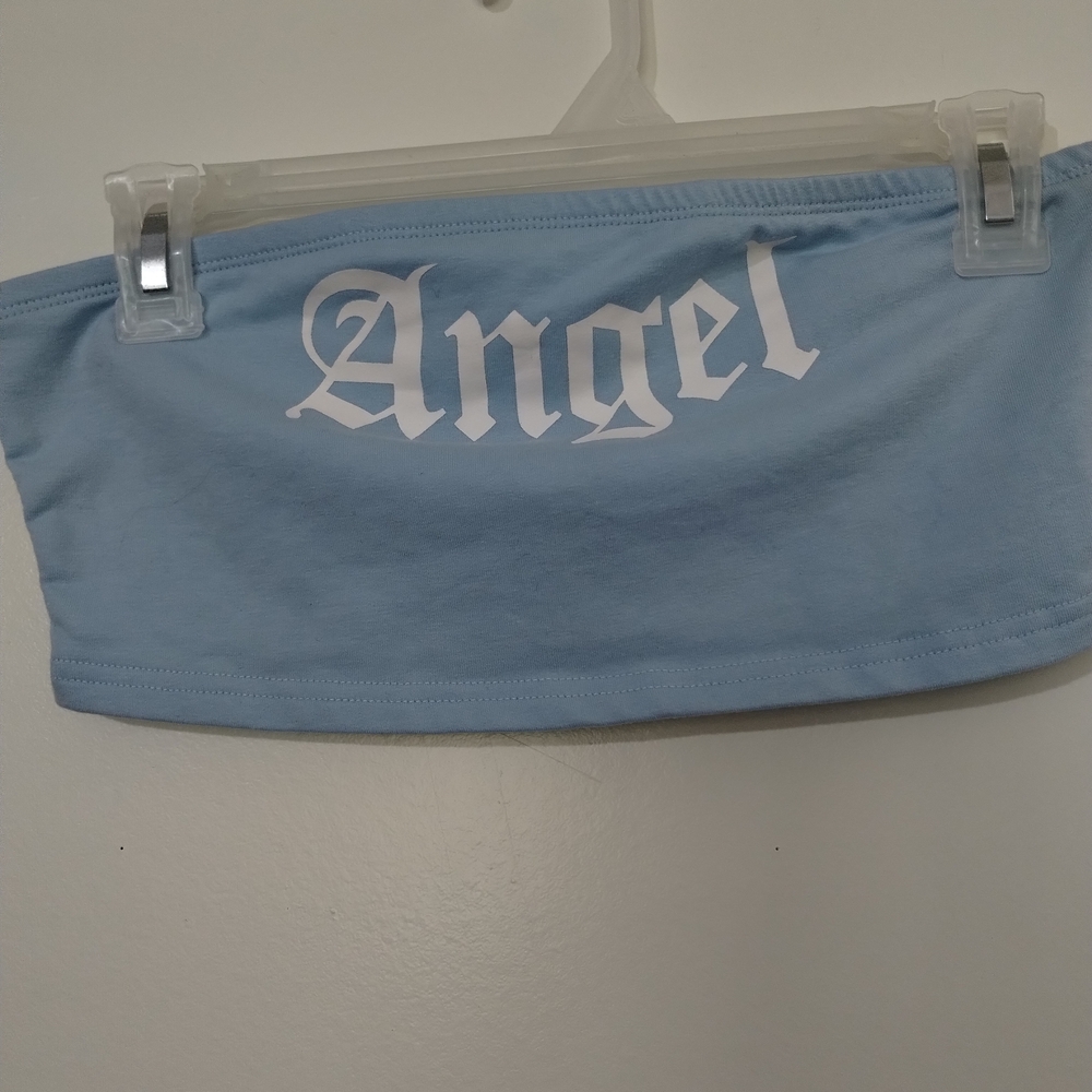 SHEIN Light Blue Tube Top